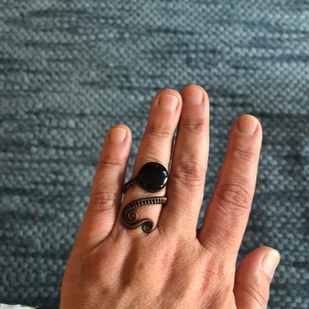 Handmade wire wrap ring - Picture 2 of 5